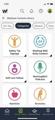 Amazon WorkingWell android App screenshot 2